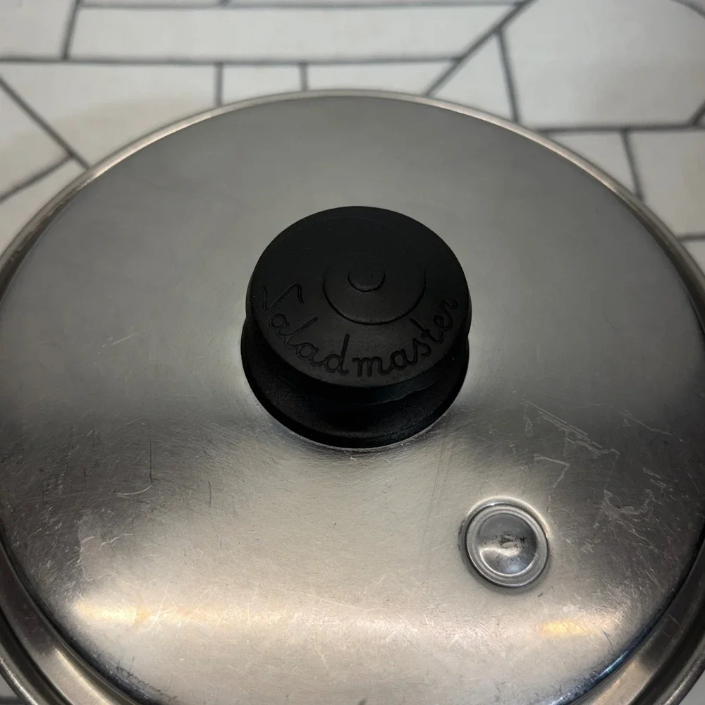 Saladmaster Saucepan Silver T304S Stainless Steel Vapo-Valve Lid USA 2 quart